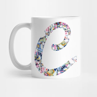 Gaudi Mosaic Letter C Mug